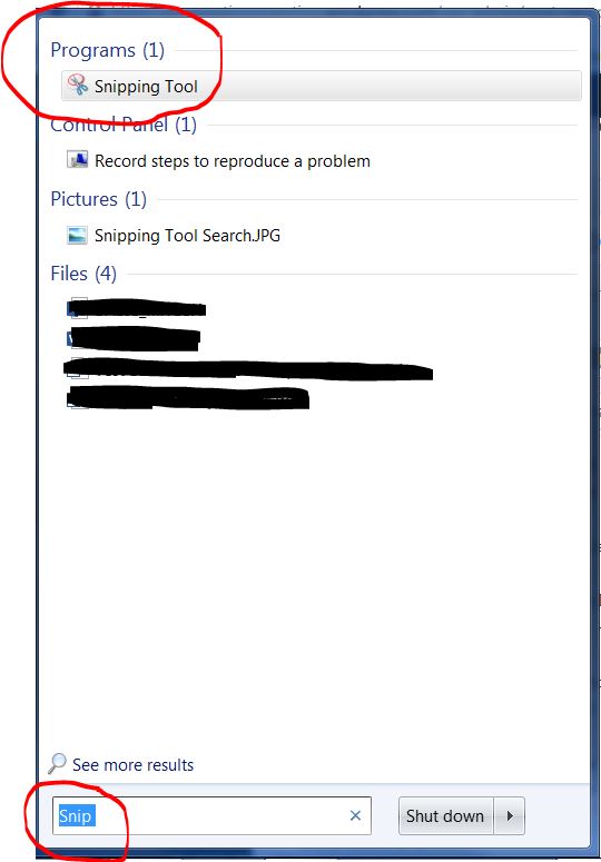 Snipping Tool Found